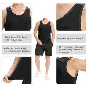 Débardeurs Homme en Gros à Prix Réduit – Lots de Sous-vêtements Sans Manches en Coton Doux Tricoté, Séchage Rapide, Respirant, pour Fitness et Gym – Idéal Été - Product Image 6