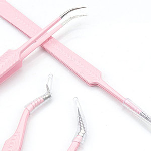 แหนบต่อขนตา สแตนเลสสตีล ป้องกันไฟฟ้าสถิต แข็งพิเศษ ความแม่นยำสูง พร้อมปลายไฟเบอร์ อุปกรณ์แต่งหน้า - Product Image 6