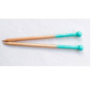 Aiguilles à tricoter en bois à pointe unique, droites, rondes ou carrées, longueur 30 cm, diamètre 4 mm, 5 mm, 6 mm, pour tricoter des pulls - Product Image 2