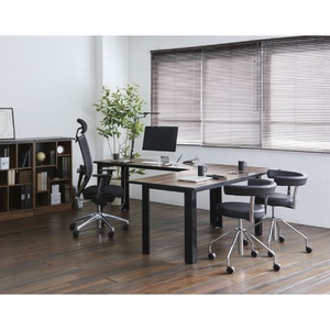 Système de bureau modulaire simple et moderne Holis 1200, en bois, fabriqué au Japon, sur mesure, avec largeur/profondeur/hauteur réglables - Product Image 2