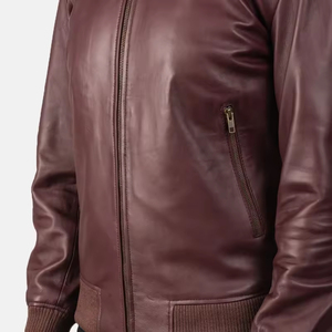 2026 High Quality Men's <b>Winter</b> <b>Leather</b> <b>Jacket</b> Canvas Waterproof Windproof Top Selling New Design Comfortable Men <b>Leather</b> <b>Jackets</b> - Product Image 3