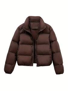 Blouson d'hiver pour homme, style streetwear, conception OEM, usage décontracté, prix bas, logo personnalisé sur le devant, blousons matelassés pour homme en vente - Product Image 4