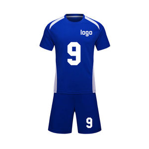 Men's Black And <b>Light</b> Blue Soccer Jersey Set Short Sleeve V-<b>Neck</b> Moisture Wicking Polyester Athletic Fit All Seasons Custom Logo - Product Image 5