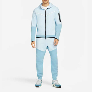 2023ชุดวอร์มมีฮู้ด2ชิ้นของผู้ชายชุดวอร์มฤดูหนาวปักผ้ากำมะหยี่ชุดฟุตบอลทำจากโพลีเอสเตอร์สำหรับคุณแม่ไร้รอยต่อ - Product Image 1