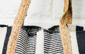 Striped Rattan <b>bags</b> for Women Eco Friendly <b>Summer</b> Beach Shoulder Messenger <b>Bags</b> Lightweight Open Top Daily Carry <b>Bag</b> - Product Image 3
