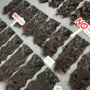Hot Item Clip-in Vietnamese Raw Hair Extensions Natural Straight and Wavy 100% Vietnamese Human Hair No <b>Tangle</b> - Product Image 5
