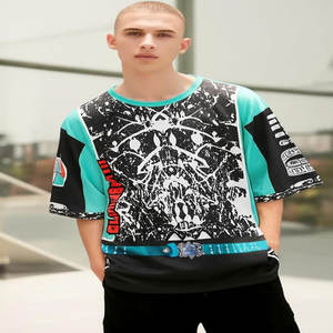 Camiseta Holgada Extra Grande HIC, con Hombros Descubiertos, 340g, Cuello Redondo, Camiseta Resistente con Estampado, Camiseta para Conducir - Product Image 2