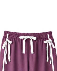 Pantalon de survêtement large pour femme, à rayures latérales, taille haute, coupe décontractée, avec cordon élastique, pour le sport et la détente, fournisseur OEM - Product Image 5