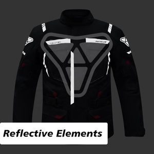 Veste en textile imperméable noire pour moto tout-terrain, longue durée de port, résistante, en Cordura - Product Image 3