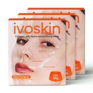 IVOSKIN Collagen Jelly Hydro Bomb Plumping Firming Anti-Wrinkle Niacinamide Infused Sheet Face Moisturizing Natural Ingredients - Product Image 2