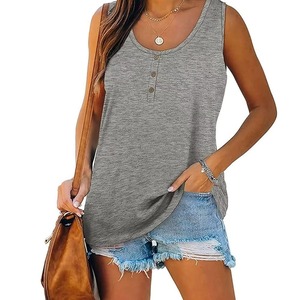 Bamboo Fiber Eco-Friendly Tank <b>Top</b> Polyester Moisture Wicking Tank Athletic Gym Workout Tank <b>Top</b> Fashion Ribbed Cotton Tank - Product Image 3