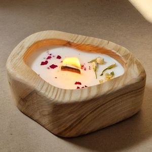 Wooden Wax Jar For Scented Wax Candle Display Home Styling And Gift Packaging Collection - Product Image 4