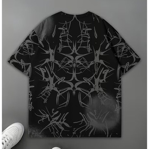 Wholesale Custom 100% Cotton Jersey Casual Wear Oversized Silk Screen Print Solid Stone Washed Distressing Heavyweight T-Shirts - Product Image 6
