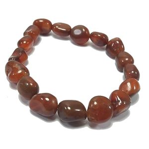 Crystal <b>bracelet</b> <b>Red</b> Carnelian Tumbled <b>Bracelet</b> Beads 8mm Stone Crystal Gemstone Fashion Jewelry Men and - Product Image 2