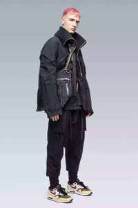 Veste tactique pour homme, veste coupe-vent imperméable, multi-poches, streetwear urbain fonctionnel, veste cargo cyberpunk ninja - Product Image 2
