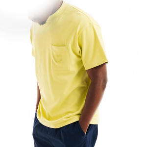 T-shirt homme manches courtes de qualité supérieure, 100% coton, uni, mode, respirant, séchage rapide, en vente. - Product Image 2