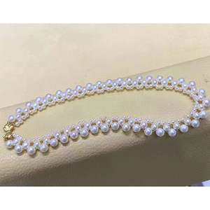 Nouvelle chaîne de cou en perles fines de style rétro français 2021 pour filles, collier de style Dilraba pour femmes, collier élégant rétro pour femmes - Product Image 4