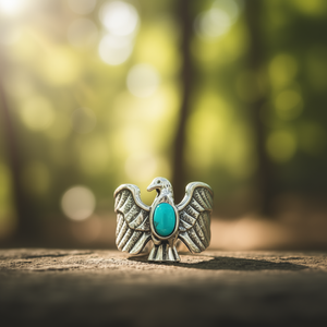 Bague en turquoise de 5,0 grammes, accessoire élégant et stylé - Product Image 3