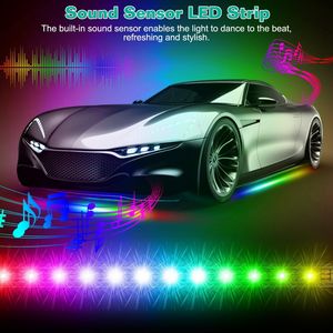 Striscia LED RGB Impermeabile per Illuminazione Sottoscocca Auto, Controllo Remoto e App per Interni con Illuminazione Sottoscocca RGB - Product Image 4