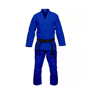 ชุดยูโดขายส่งแบบ OEM ชุดฝึกซ้อม น้ำหนักเบา ระบายอากาศได้ดี ผ้าทนทาน ทรงหลวม โพลีเอสเตอร์/คอตตอน ปรับแต่งด้านหน้าได้ - Product Image 1