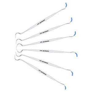 Exploradores Dentales Esterilizados de Doble Punta, Gancho y Sonda de Acero Inoxidable, Herramienta de Diagnóstico y Examen, Duradera y Reutilizable para Uso Oral - Product Image 5