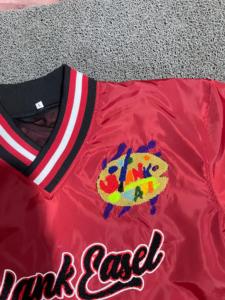 Custom College Windbreaker Spirit Satin Pullover <b>Jacket</b> Team Warm Up Top Embroidered Patch OEM Manufacturer Men's <b>Jackets</b> - Product Image 5