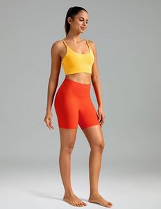 Shorts Deportivos de Cintura Alta para Mujer, Color Sólido, Elásticos, Tejidos con Spandex, Ecológicos, Sin Costuras, Elásticos - Product Image 1