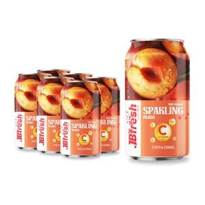 Agua con Gas Sabor Durazno 320ML, Bebidas Enlatadas, Fabricante OEM, Marca Privada, Muestra Gratuita, MOQ Bajo - Product Image 1