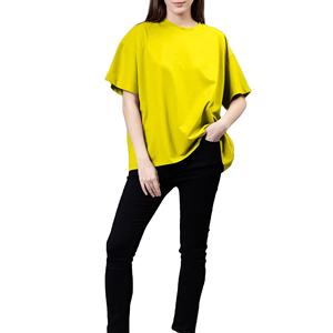 เสื้อยืดแขนสั้นทรงหลวมสำหรับผู้หญิง ไซส์ใหญ่พิเศษ ผ้าฝ้าย 100% ระบายอากาศดี พิมพ์โลโก้ได้ตามต้องการ รุ่นซัมเมอร์ 2026 ขายส่ง - Product Image 4