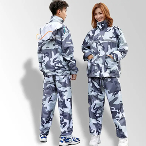 ชุดกันฝนลายพรางสำหรับกิจกรรมกลางแจ้ง กางเกงกันฝนแบบกันน้ำ ชุดกันฝนสำหรับขี่มอเตอร์ไซค์ สำหรับทุกเพศ - Product Image 5