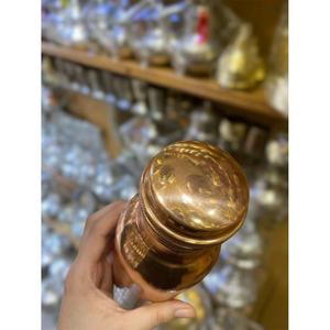 Pure <b>Copper</b> Water Bottle <b>Screw</b> On Lid Metal Drinking Bottle For Travel Camping Hiking Reusable With Lid Adult Use - Product Image 2