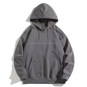 Sudadera con Capucha Extra Grande de Felpa Gruesa Personalizada, Lisa, Estilo Urbano, Vintage, al por Mayor, Precio Económico para Hombre - Product Image 5