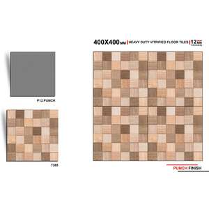 Prix de gros attractif : Carreaux de porcelaine numérique effet pierre rustique 40x40cm (400x400mm) pour revêtements de sol extérieurs, jardins et balcons - Product Image 2