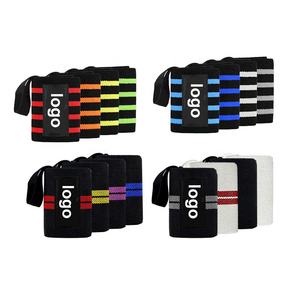 2024 bracelet d'haltérophilie personnalisé enveloppes de poignet élastiques Bandage Fitness Powerlifting poignet orthèse sangle de soutien - Product Image 1