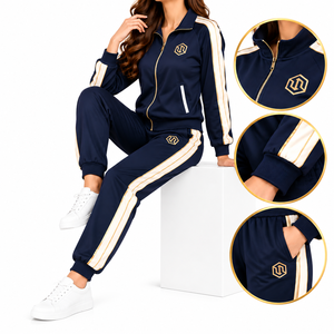 Conjunto Deportivo Transpirable 100% Algodón para Mujer con Sudadera Cómoda y Pantalones a Juego para Viajes Casuales al Aire Libre - Product Image 6