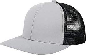 Gorra Trucker Unisex Ajustable de Color Sólido con Malla, Estilo Casual, 6 Paneles, Cierre a Presión, Blanca y Negra para Adultos, Primavera Verano - Product Image 2