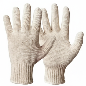 ถุงมือป้องกันมือ ถุงมือทำงานนิรภัยแบบถักจากผ้าฝ้าย สำหรับงานก่อสร้าง พร้อมคุณสมบัติกันลื่นสำหรับคนงาน - Product Image 2