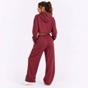 Custom Women's Fashion Label Hoodie <b>Set</b> OEM ODM Private Label Garment Manufacturer - Product Image 2