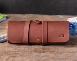 Estuche para Gafas de Cuero Genuino de Perfil Delgado, Elegante Funda para Lentes, Envío Internacional al por Mayor LGC-0041 - Product Image 4