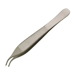 Pinzas Curvas Adson, Instrumento Quirúrgico Manual de Acero Inoxidable para Manipulación Precisa de Tejidos sin Daños, de Hermann Meditech - Product Image 2