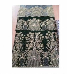 Tela de encaje elegante para vestido de novia, tela bordada de seda premium para vestido de lujo de proveedor indio. - Product Image 2