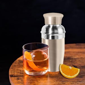 El Mejor Coctelera Portátil de 10oz, Acero Inoxidable con Acabado Dorado, Mezclador de Bebidas Individual, Venta al por Mayor a Nivel Global - Product Image 5
