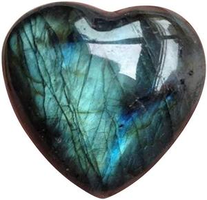 Cristal de Labradorita en Forma de Corazón de Alta Calidad para Feng Shui, Meditación, Decoración, Piedra Preciosa al por Mayor, Colección de Piedras de Corazón - Product Image 1