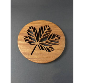 Proveedor Mayorista de Salvamanteles de Madera, Salvamanteles Redondos de Madera con Diseño de Copo de Nieve Oriental, Alfombrillas y Almohadillas Antideslizantes - Product Image 3