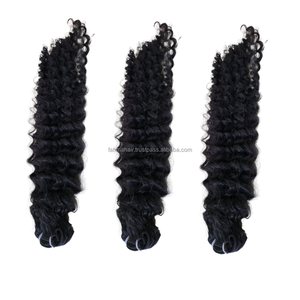 Extensiones de cabello humano Remy virgen con cutícula alineada para estilos rizados 'Fumi' - Product Image 6