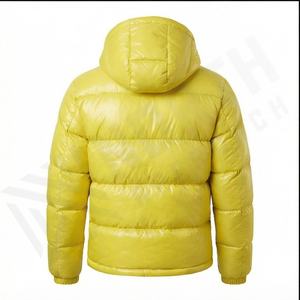 เสื้อแจ็คเก็ตกันลมผ้าคอตตอนบุนวมสีพื้น, เสื้อโค้ทผ้าแคนวาสสำหรับตกแต่งขนเฟอร์ฤดูหนาวของผู้ชาย - Product Image 3