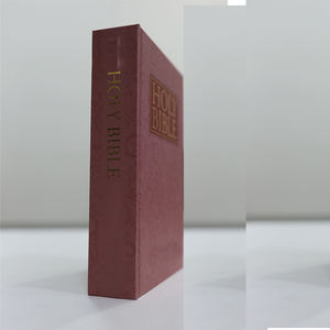 Servicio de Impresión de Biblias KJV Personalizadas, Encuadernación Perfecta, Material de Cartón Duro, Marcapáginas de Cinta, Bordes Afilados para Iglesia - Product Image 2