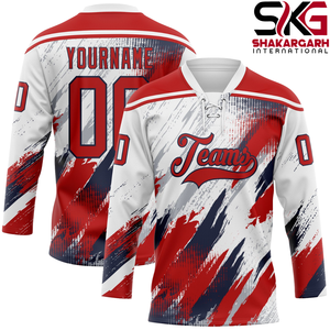 Maillot de hockey sur glace personnalisé vert, imprimé par sublimation, séchage rapide, antibactérien, nom et numéro de l'équipe, uniforme adulte - Product Image 3