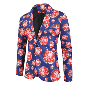 Ensemble trois pièces pour homme : veste, gilet et pantalon imprimés, coupe ajustée, style décontracté, pour chanteur ou adulte - Product Image 3