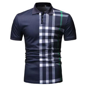 Camiseta de Invierno para Hombre, Manga Corta, Casual, Tejida, 100% Algodón, Corte Regular, Transpirable, con Bloques de Color Blanco, Negro y Rojo - Product Image 3